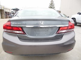 2013 HONDA CIVIC LX GRAY 4DR 1.8L AT A19940